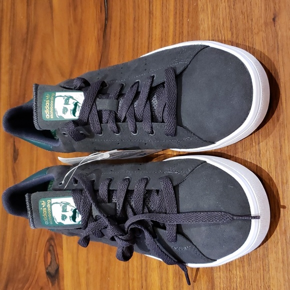 Adidas Skateboarding Stan Smith Vulc Gray Suede Shoes Men's 8 Rare Deadstock - Picture 2 of 7